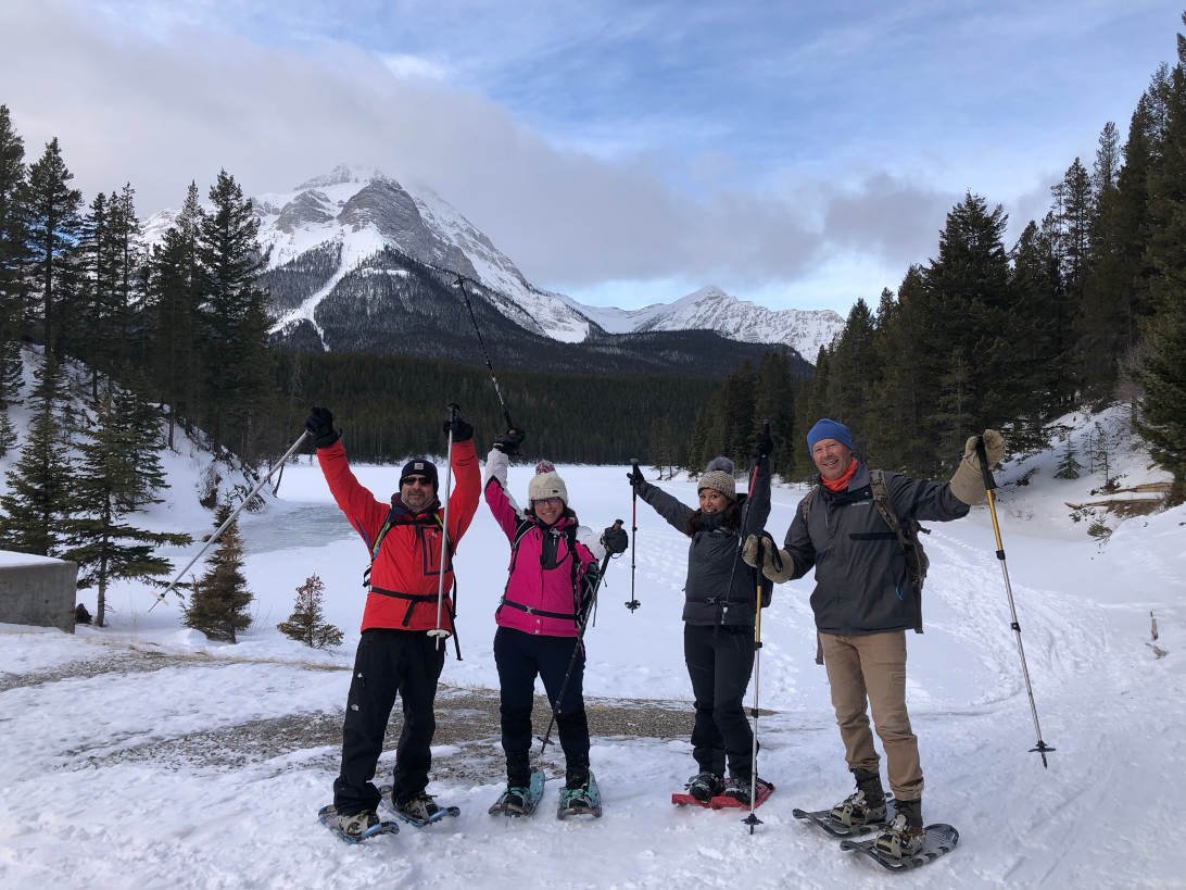 Guided snowshoeing trips in Waterton, Castle Parks & Crowsnest