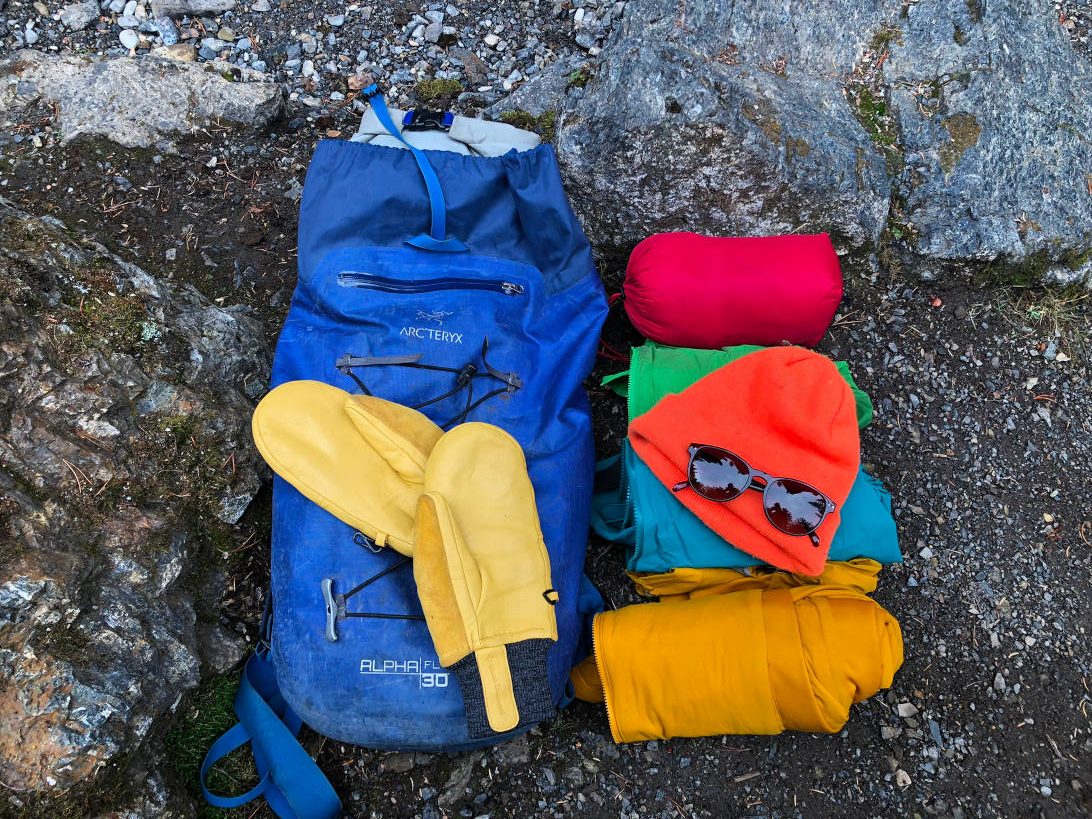 Packing for a winter hiking trip